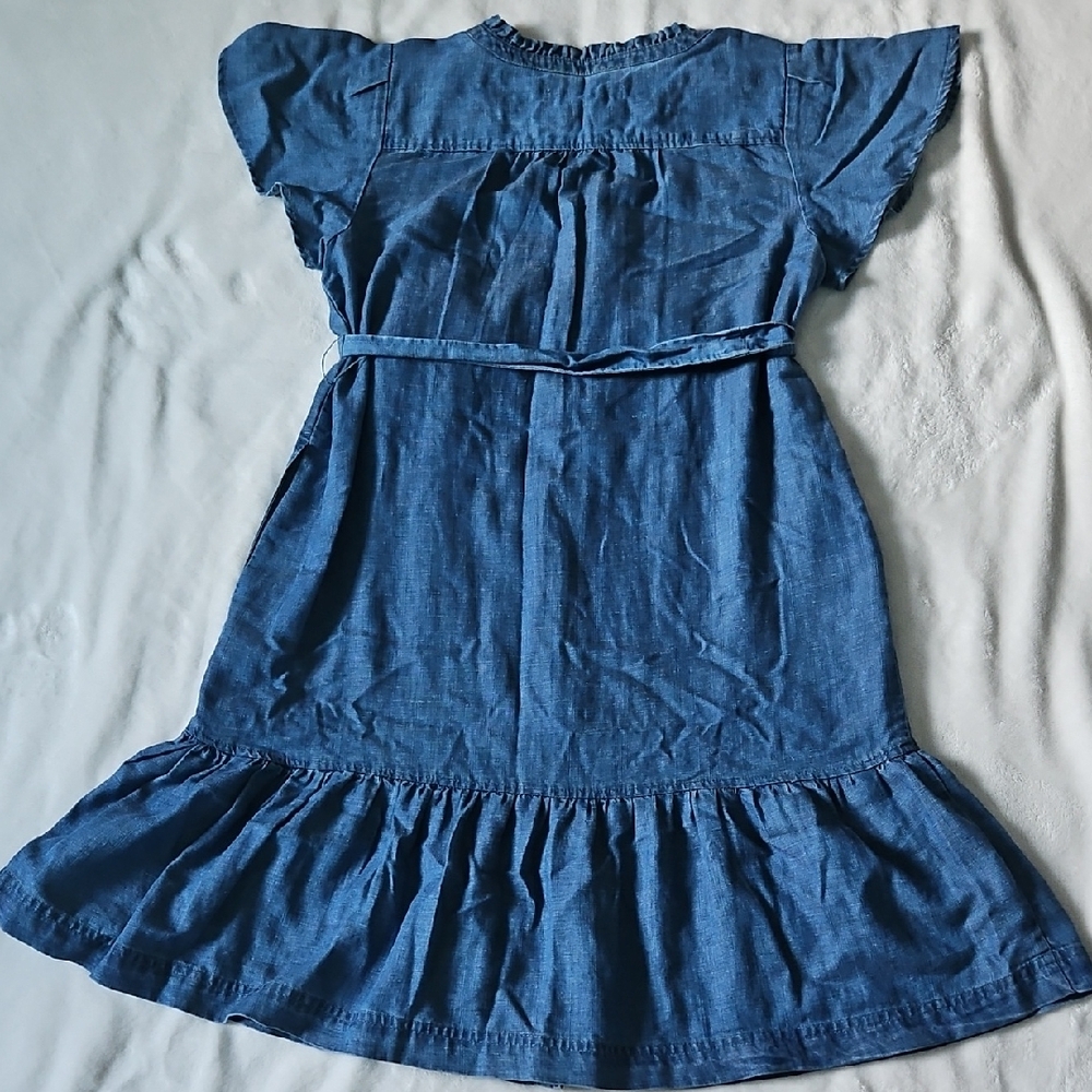 LOFT Blue Ruffled Tiered Sundress - Picture 3 of 3